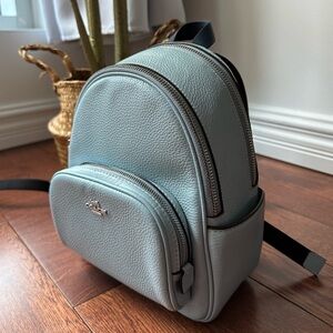Coach Mini Court Backpack PRELOVED Color Baby Blue